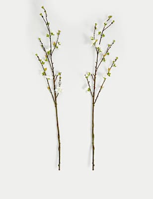 Set of 2 Artificial Blossom Single Stems