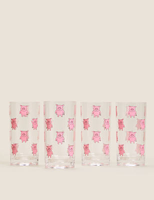 Set of 4 Percy Pig™ Picnic Highballs