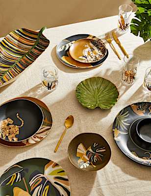 Jungle Leaf Picnic Bowl
