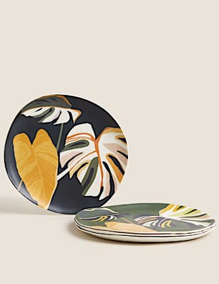 Set of 4 Jungle Picnic Dinner Plates