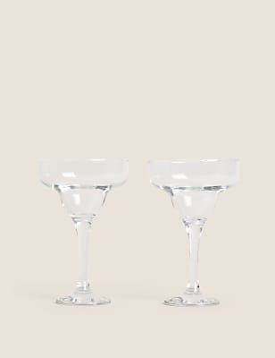 Set of 2 Margarita Glasses