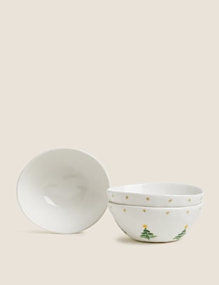 Set of 3 Christmas Tree Nibble Bowls