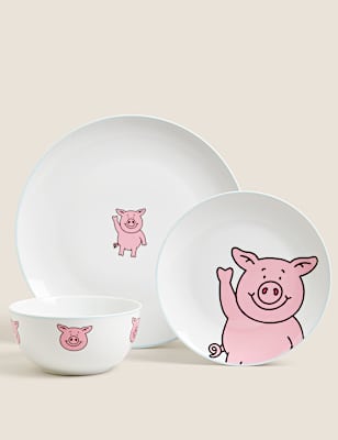 12 Piece Percy Pig&trade; Dinner Set