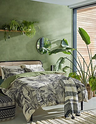 Pure Cotton Palm Jacquard Bedding Set