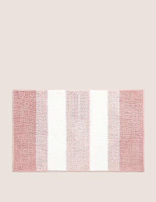 Bobble Striped Quick Dry Bath Mat
