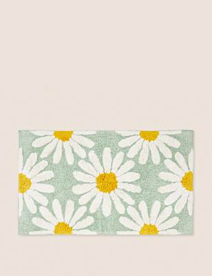 Pure Cotton Daisy Bath Mat