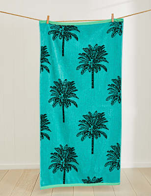 Pure Cotton Palm Beach Towel