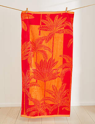 Pure Cotton Palm Beach Towel