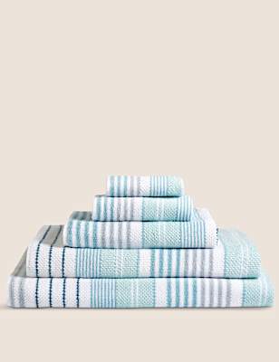 Pure Cotton Striped Spa Towel