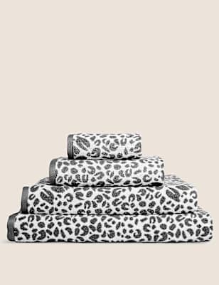 Pure Cotton Leopard Print Towel
