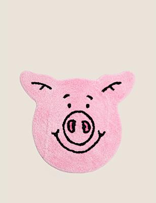 Pure Cotton Percy Pig&trade; Bath Mat