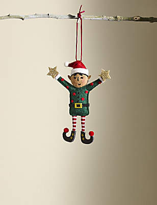 Felt Elf Hanging Decoration