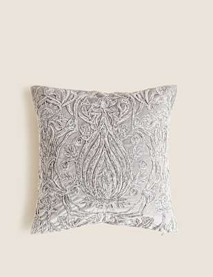 Velvet Embroidered Cushion