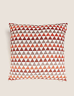 Chenille Geometric Cushion