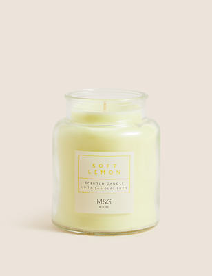Soft Lemon Jar Candle