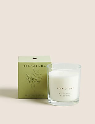 Signature Wild Mint & Thyme Boxed Candle