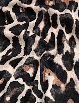 Linen Blend Fringed Scarf