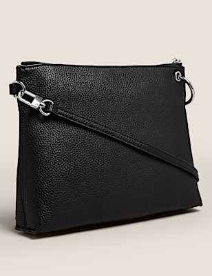 Faux Leather Cross Body Bag