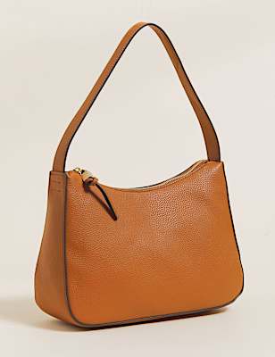 Faux Leather Shoulder Bag