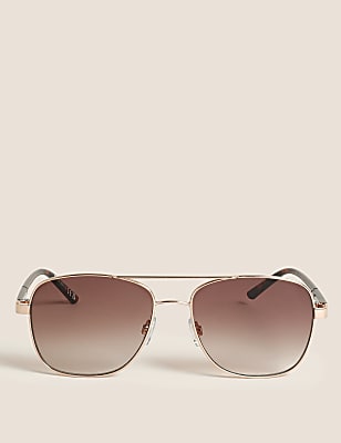 Angular Aviator Sunglasses