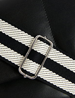 Faux Leather Cross Body Messenger Bag