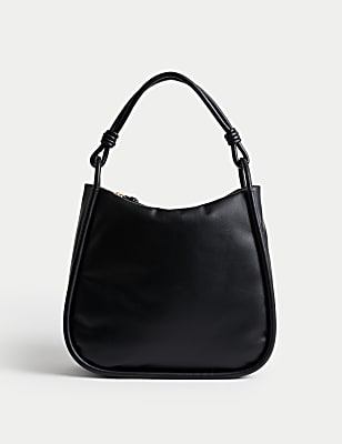 Faux Leather Shoulder Bag