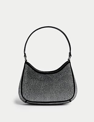 Faux Leather Underarm Shoulder Bag