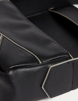 Faux Leather Shoulder Bag