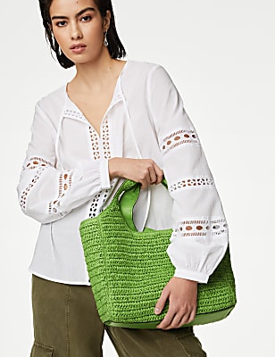 Straw Shoulder Bag