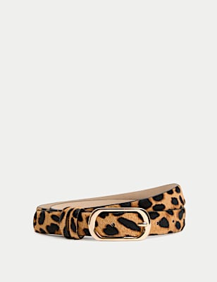 Leopard Slim Jeans Belt