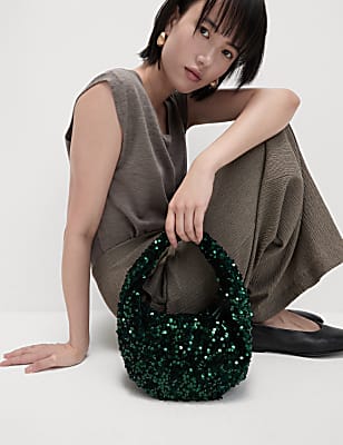 Sequin Top Handle Grab Bag