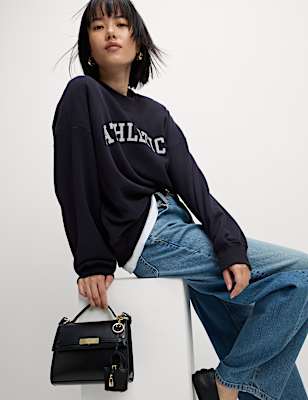 Faux Leather Cross Body Bag