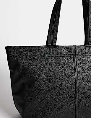 Faux Leather Tote Bag