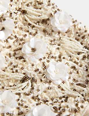 Beaded Top Handle Grab Bag