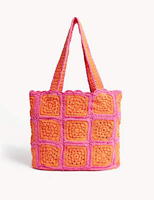 Pure Cotton Crochet Shopper