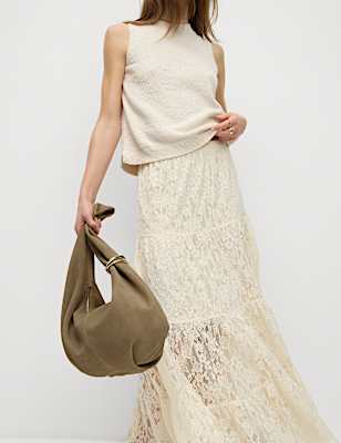 Suede Shoulder Bag