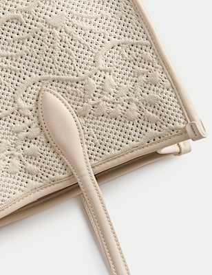 Fly Knit Embroidered Market Tote