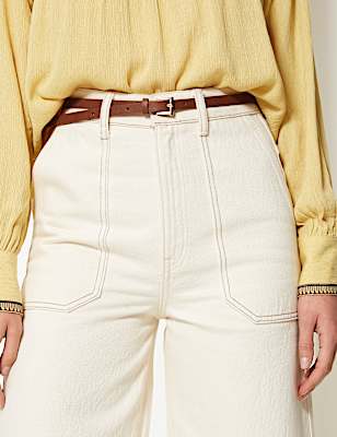 Faux Leather Hip Belt