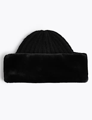 Knitted Textured Cossack Hat