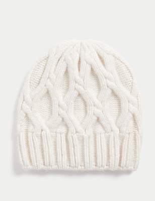 Knitted Cable Beanie Hat