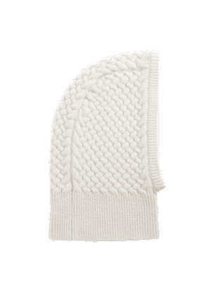 Knitted Cable Balaclava Hat
