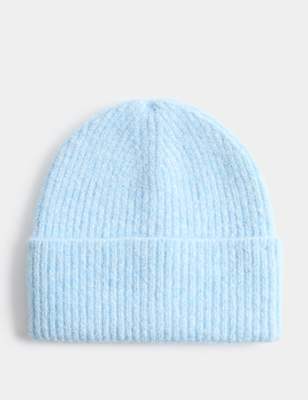 Rib Fluffy Beanie Hat