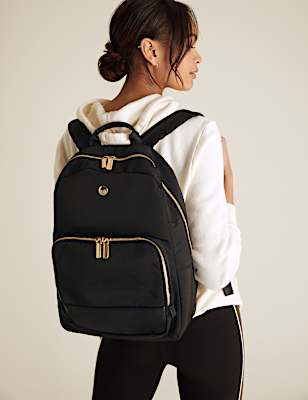 Double Zip Detail Backpack