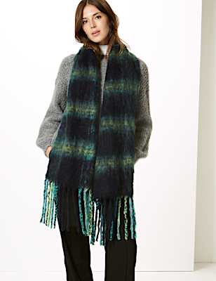 Checked Scarf