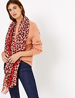 Leopard Print Scarf