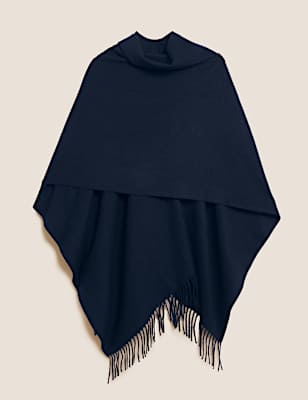 Woven Tassel Poncho