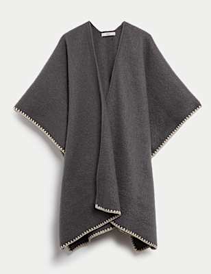 Brushed Whipstitch Poncho
