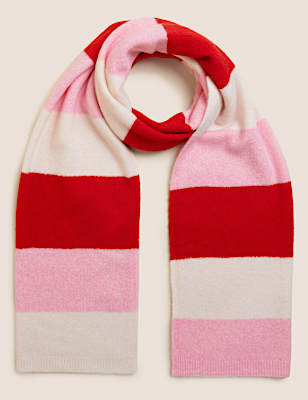 Knitted Striped Scarf