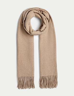 Woven Tassel Blanket Scarf