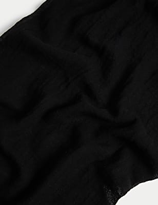 Linen Blend Textured Scarf